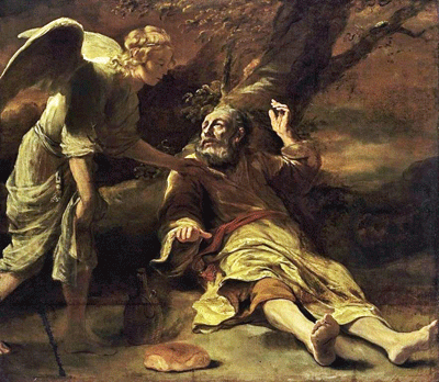 Elias fed by an Angel