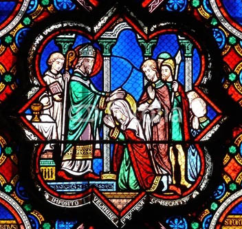 St. Radegonde Receives the Veil